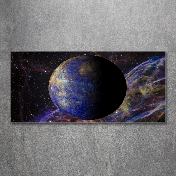 Foto en cristal de alta calidad con impresión uv horizontal Mercurio