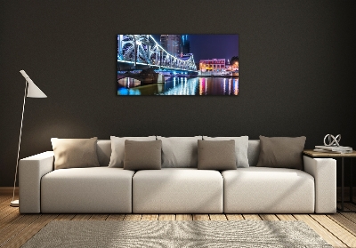 Impresión en cristal con acabado brillante horizontal Puente de Shanghái