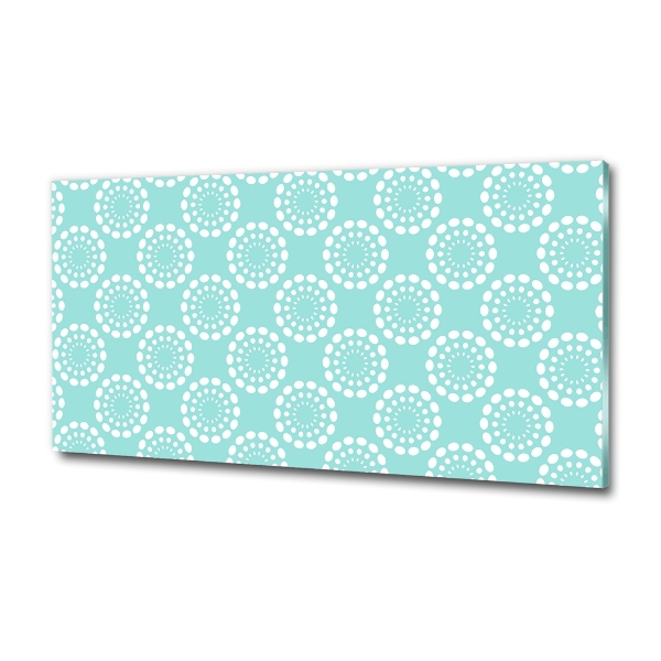 Cuadro de cristal templado moderno horizontal Fondo geométrico