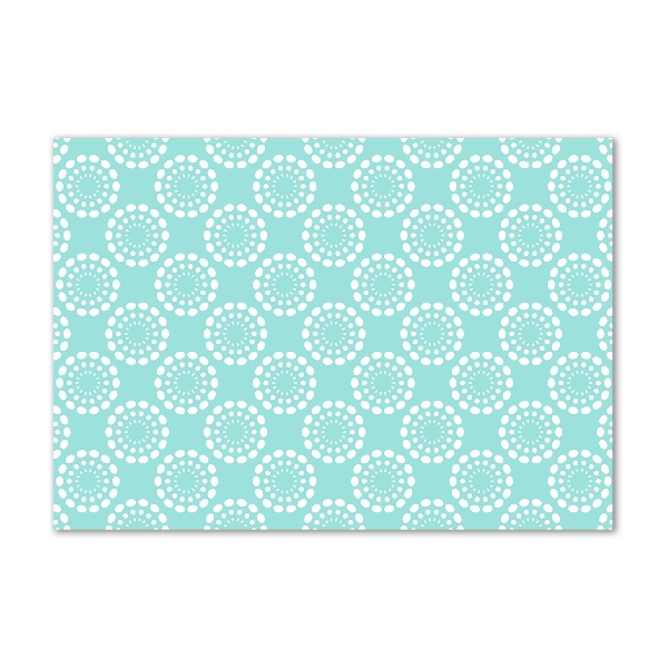 Cuadro de cristal templado moderno horizontal Fondo geométrico