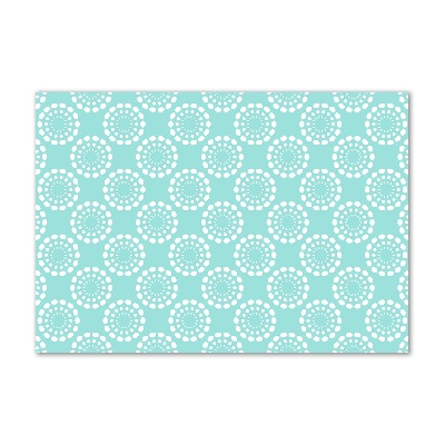 Cuadro de cristal templado moderno horizontal Fondo geométrico