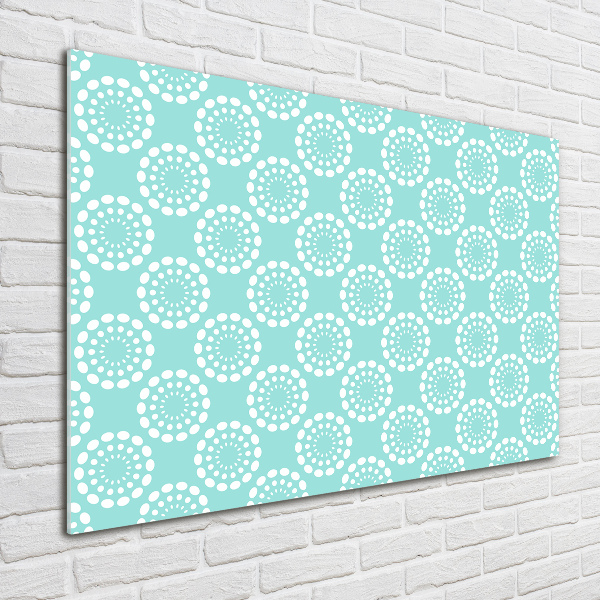 Cuadro de cristal templado moderno horizontal Fondo geométrico