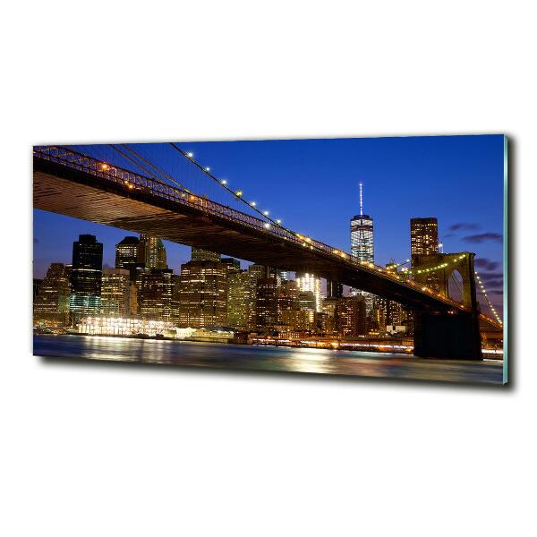 Foto en cristal de alta calidad con impresión uv horizontal Manhattan Nueva York