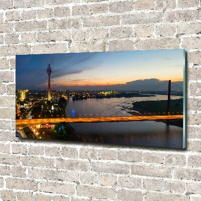 Impresión en cristal con acabado brillante horizontal Düsseldorf, Alemania