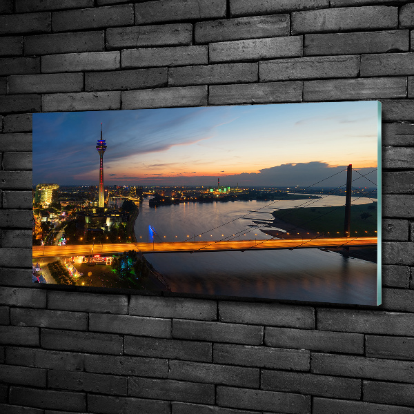 Impresión en cristal con acabado brillante horizontal Düsseldorf, Alemania