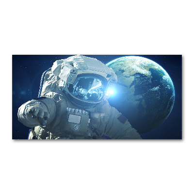 Impresión en cristal con acabado brillante horizontal Cosmonauta