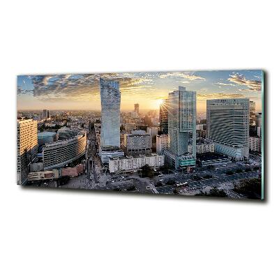 Foto en cristal de alta calidad con impresión uv horizontal Varsovia, Polonia