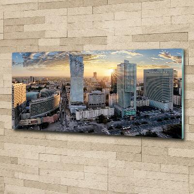 Foto en cristal de alta calidad con impresión uv horizontal Varsovia, Polonia