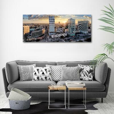 Foto en cristal de alta calidad con impresión uv horizontal Varsovia, Polonia