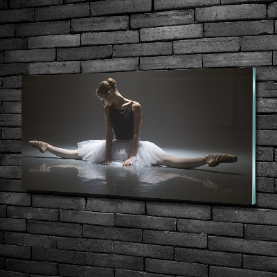 Foto en cristal de alta calidad con impresión uv horizontal Bailarina