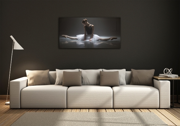Foto en cristal de alta calidad con impresión uv horizontal Bailarina