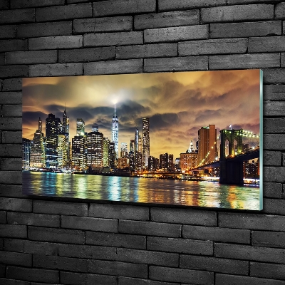 Foto obraz szklany Manhattan Nowy Jork