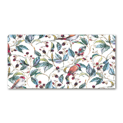 Foto obraz szkło hartowane Jeżyna i ptaki