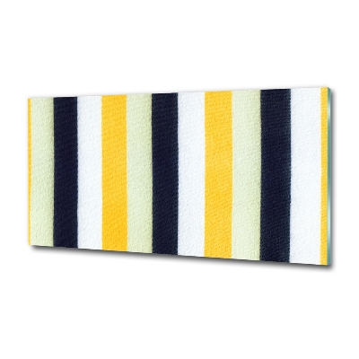 Cuadro decorativo de vidrio para salón horizontal Fondo rayado