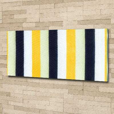 Cuadro decorativo de vidrio para salón horizontal Fondo rayado