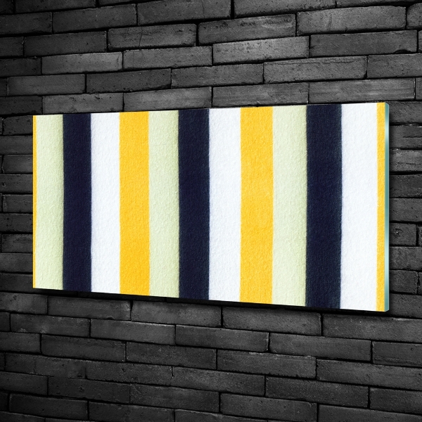 Cuadro decorativo de vidrio para salón horizontal Fondo rayado