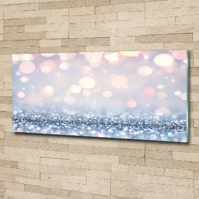 Cuadro decorativo de vidrio para salón horizontal Fondo brillante