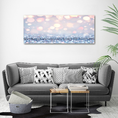 Cuadro decorativo de vidrio para salón horizontal Fondo brillante