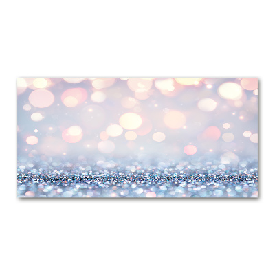 Cuadro decorativo de vidrio para salón horizontal Fondo brillante