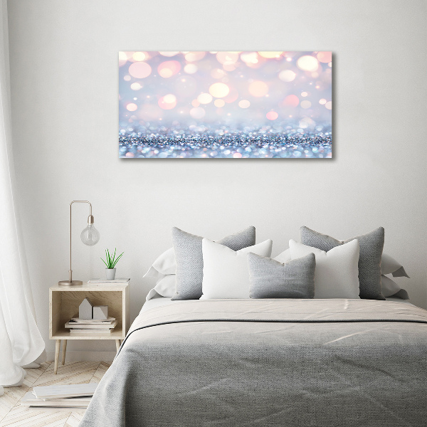 Cuadro decorativo de vidrio para salón horizontal Fondo brillante