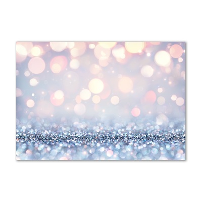 Cuadro decorativo de vidrio para salón horizontal Fondo brillante