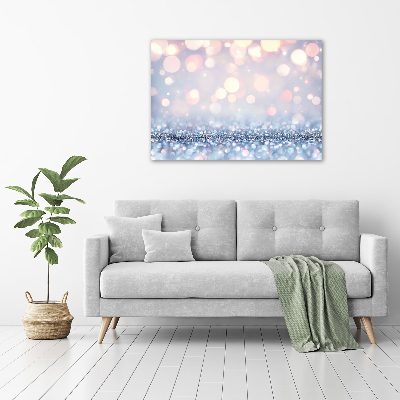 Cuadro decorativo de vidrio para salón horizontal Fondo brillante