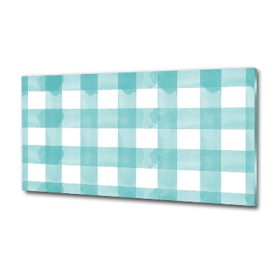 Foto en cristal de alta calidad con impresión uv horizontal cuadros azules