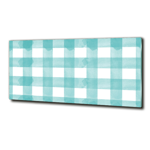 Foto en cristal de alta calidad con impresión uv horizontal cuadros azules