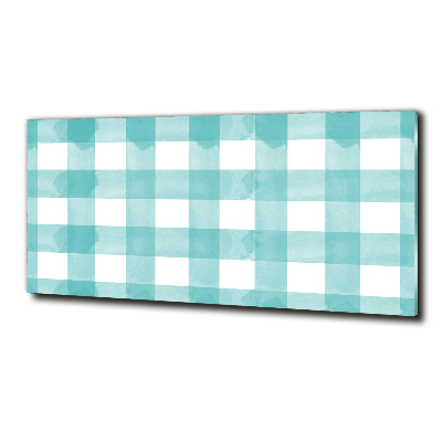 Foto en cristal de alta calidad con impresión uv horizontal cuadros azules