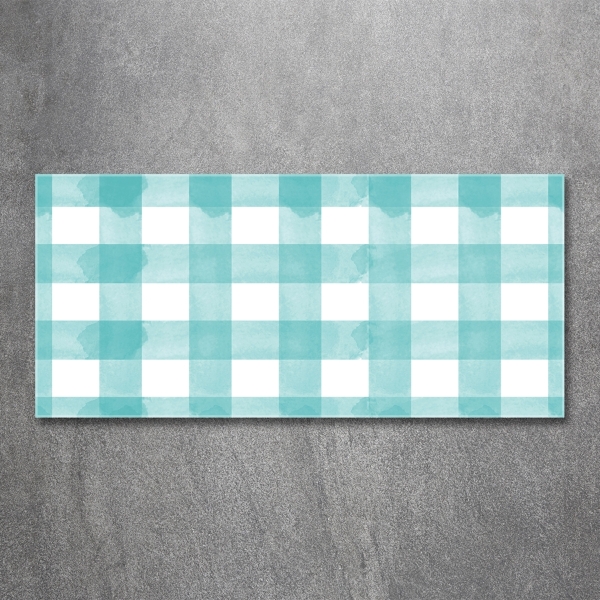 Foto en cristal de alta calidad con impresión uv horizontal cuadros azules