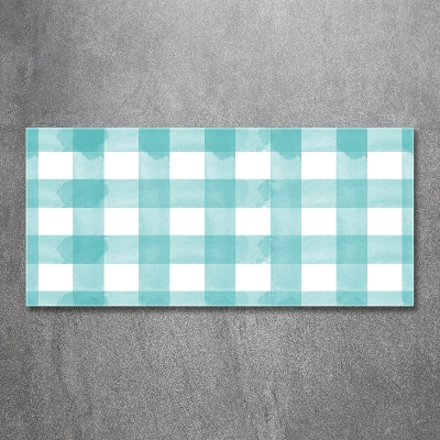 Foto en cristal de alta calidad con impresión uv horizontal cuadros azules