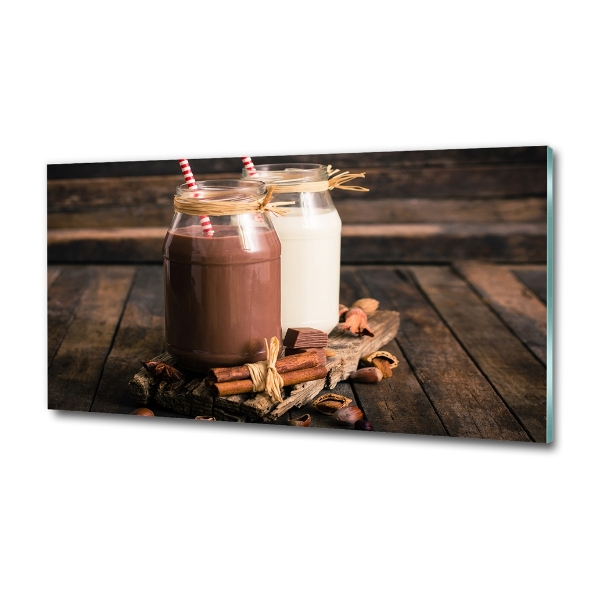 Foto en cristal de alta calidad con impresión uv horizontal Cócteles en frascos