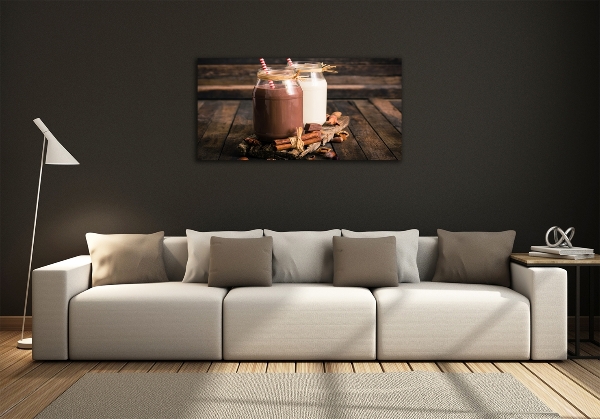 Foto en cristal de alta calidad con impresión uv horizontal Cócteles en frascos