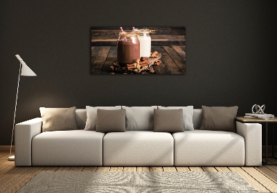 Foto en cristal de alta calidad con impresión uv horizontal Cócteles en frascos