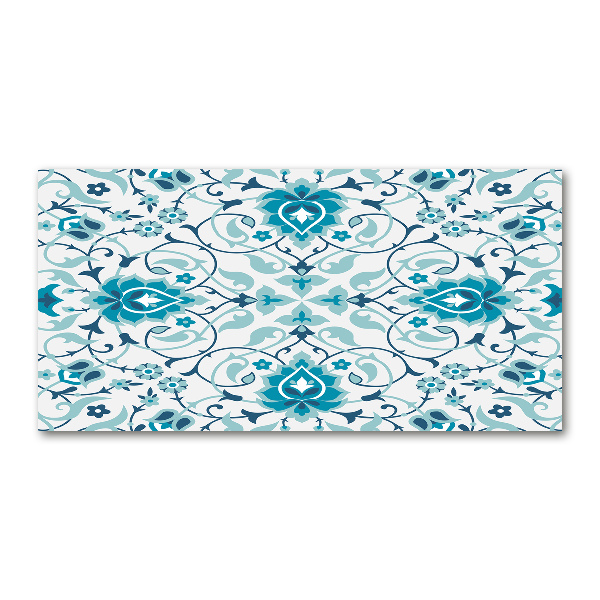 Cuadro de cristal templado moderno horizontal Patrón árabe