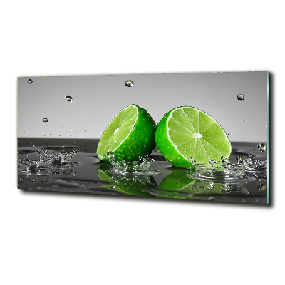 Foto obraz szklany Limonka w wodzie