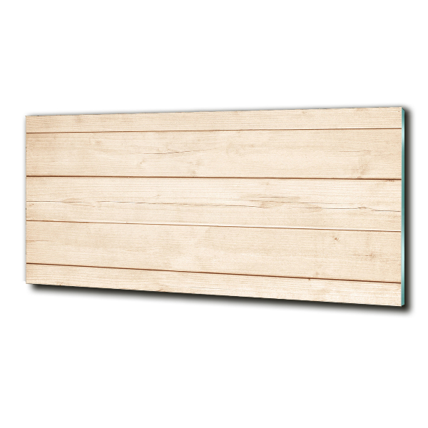 Foto en cristal de alta calidad con impresión uv horizontal Fondo de madera