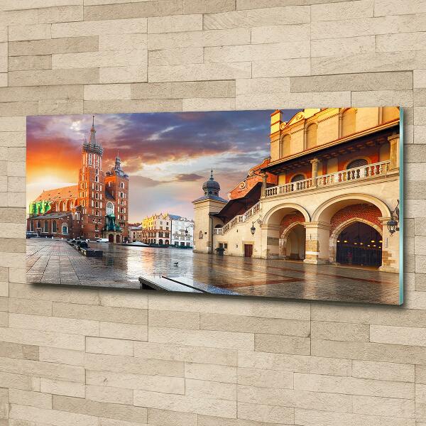 Foto en cristal de alta calidad con impresión uv horizontal Cracovia, Polonia