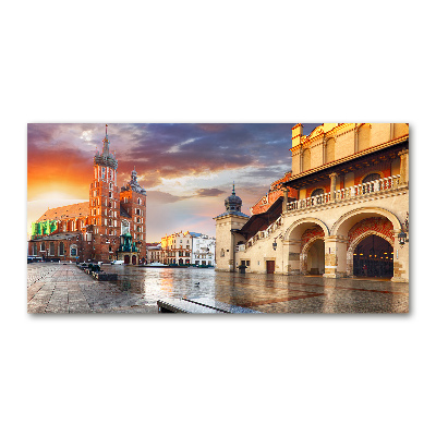 Foto en cristal de alta calidad con impresión uv horizontal Cracovia, Polonia