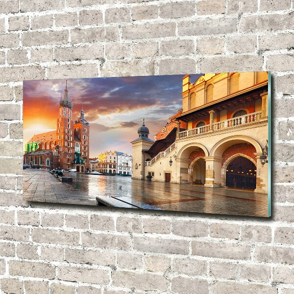 Foto en cristal de alta calidad con impresión uv horizontal Cracovia, Polonia