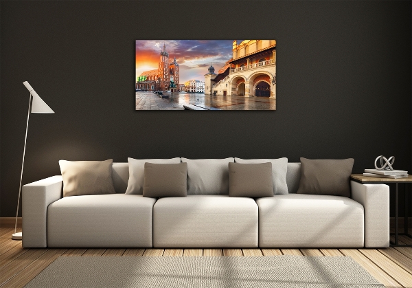 Foto en cristal de alta calidad con impresión uv horizontal Cracovia, Polonia