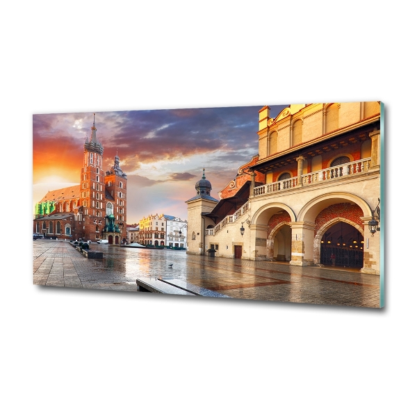 Foto en cristal de alta calidad con impresión uv horizontal Cracovia, Polonia