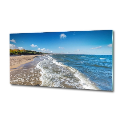Impresión en cristal con acabado brillante horizontal Mar Báltico