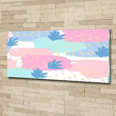 Foto en cristal de alta calidad con impresión uv horizontal Patrón colorido