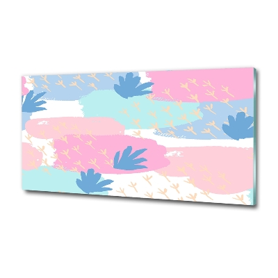 Foto en cristal de alta calidad con impresión uv horizontal Patrón colorido