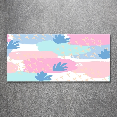 Foto en cristal de alta calidad con impresión uv horizontal Patrón colorido