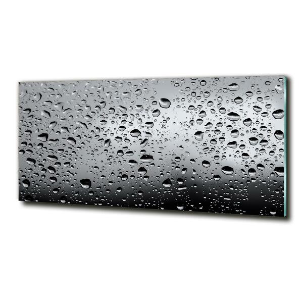 Impresión en cristal con acabado brillante horizontal Gotas de agua