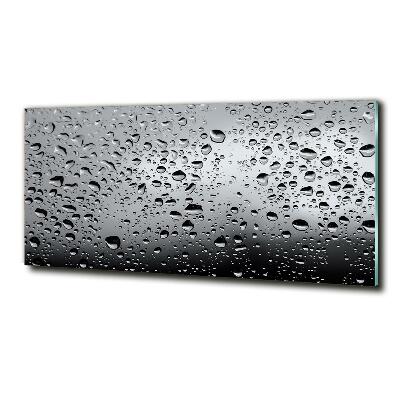 Impresión en cristal con acabado brillante horizontal Gotas de agua