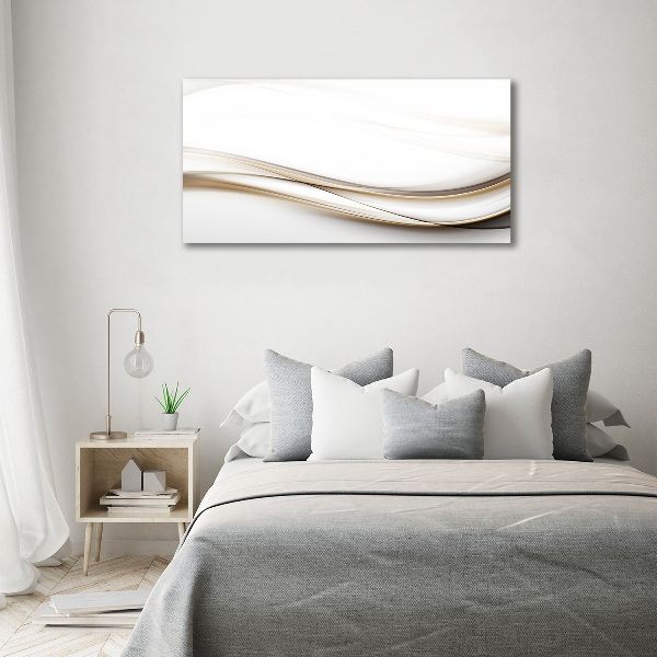 Impresión en cristal con acabado brillante horizontal Ondas abstractas