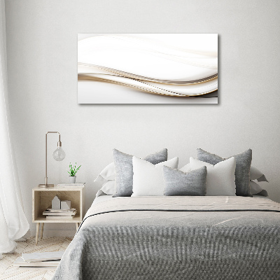 Impresión en cristal con acabado brillante horizontal Ondas abstractas